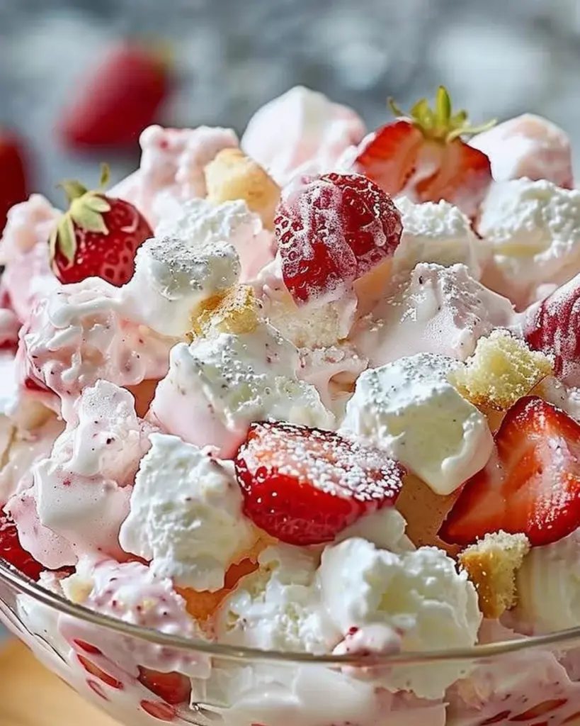 Strawberry Shortcake Fluff Salad 1 g 2 1