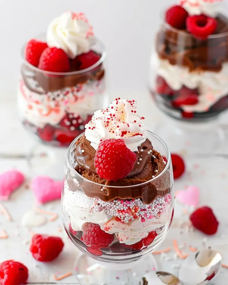 Heavenly Chocolate Raspberry Trifles