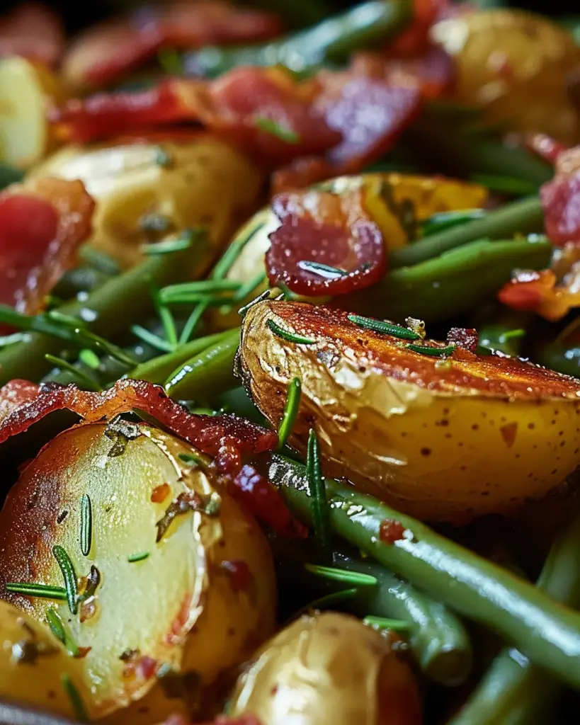 Country Ranch Green Beans ‘and Potatoes with Bacon