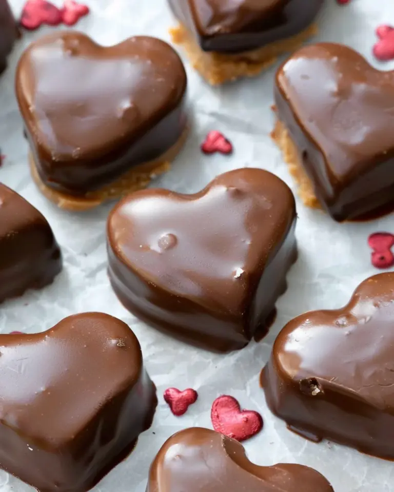 Chocolate Peanut Butter Valentine’s Heart