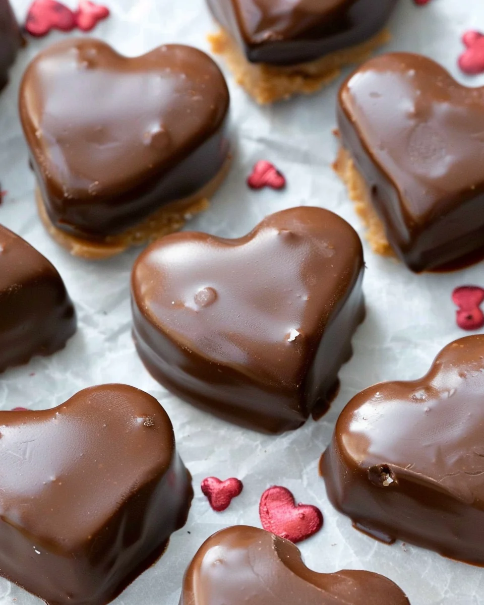 Chocolate Peanut Butter Valentine’s Heart