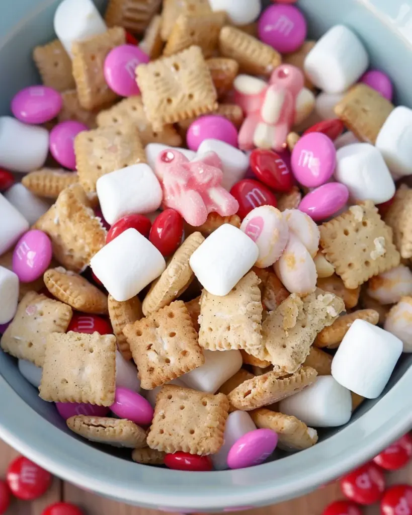 Valentine’s S’mores Snack Mix