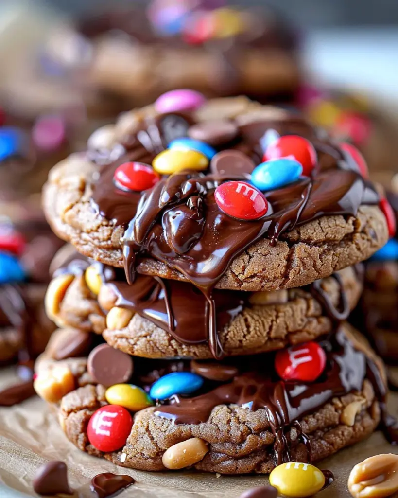 Chocolate Peanut Butter Overload Cookies 4 2 1 10