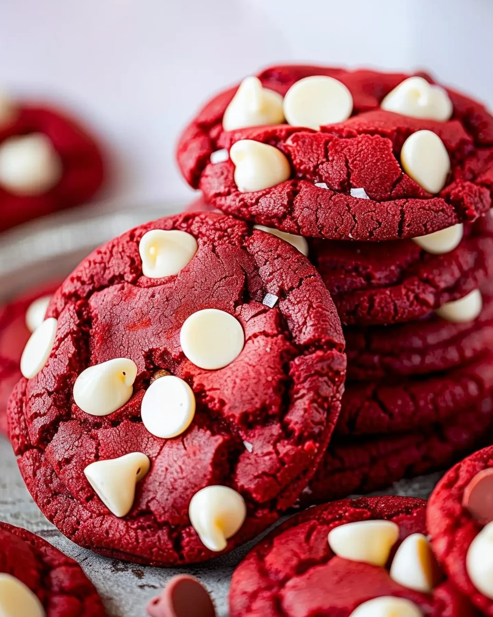 Red Velvet Cake Mix Cookies