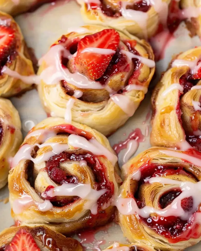 Easy Strawberry Cinnamon Roll Recipe