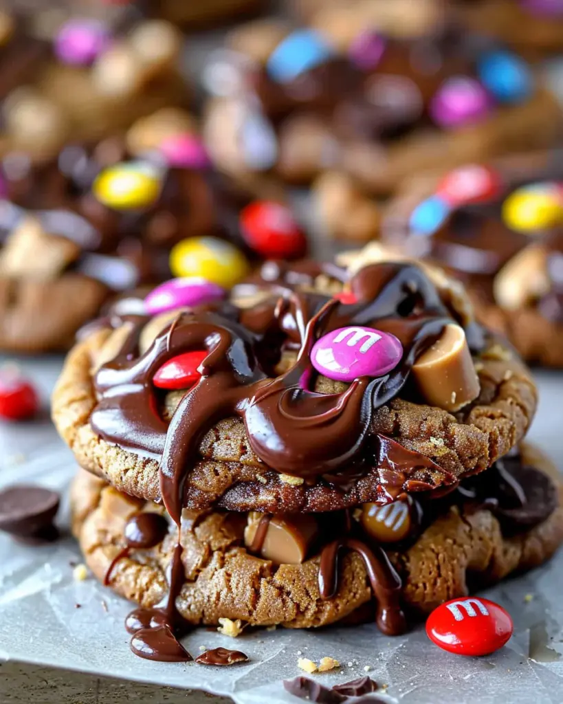 Chocolate Peanut Butter Overload Cookies