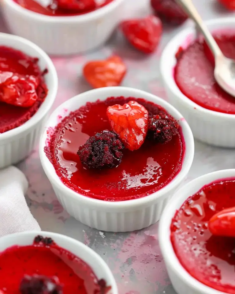 Red Velvet Creme Brulee