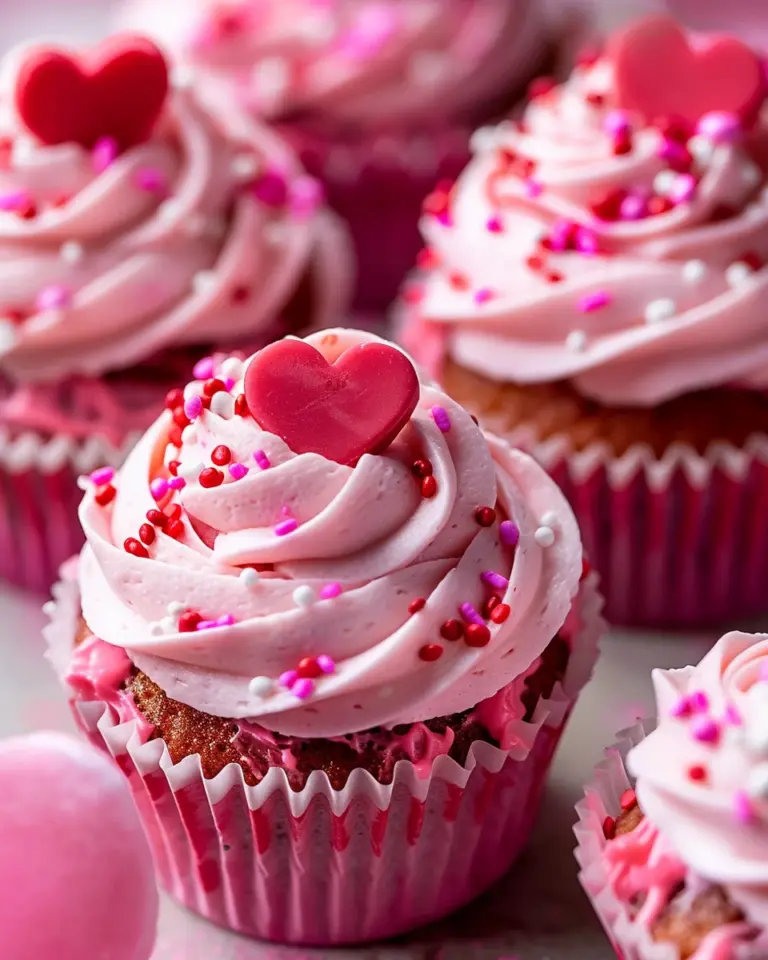 Pink Velvet Cupcakes