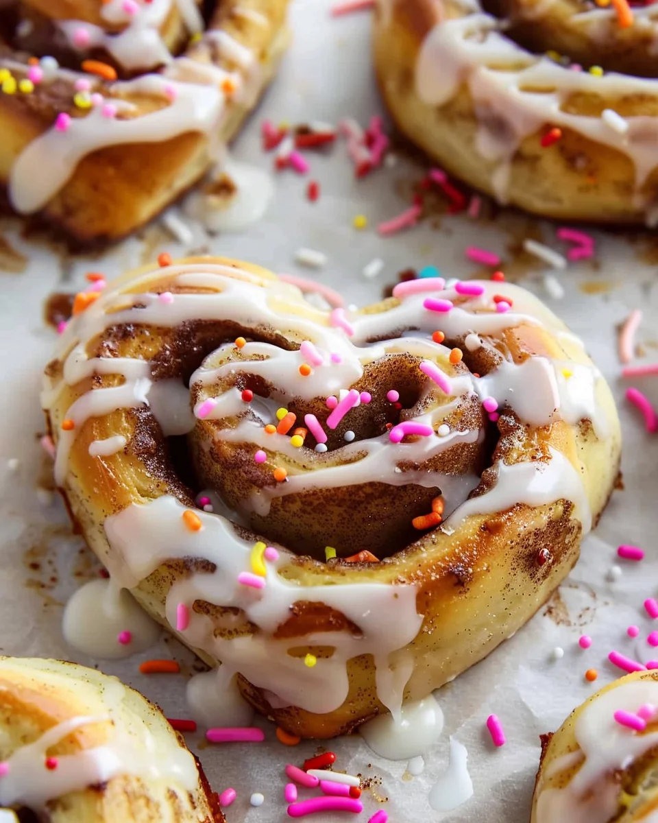 Valentine’s Day Cinnamon Rolls