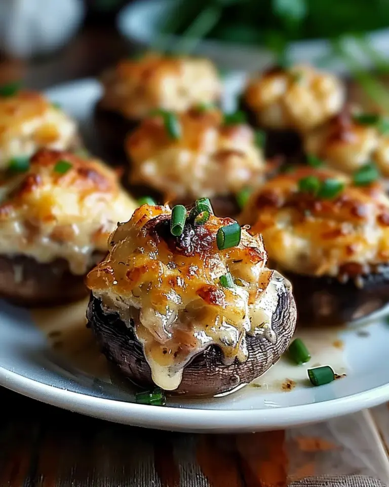 Irresistible Crab-Stuffed Mushrooms
