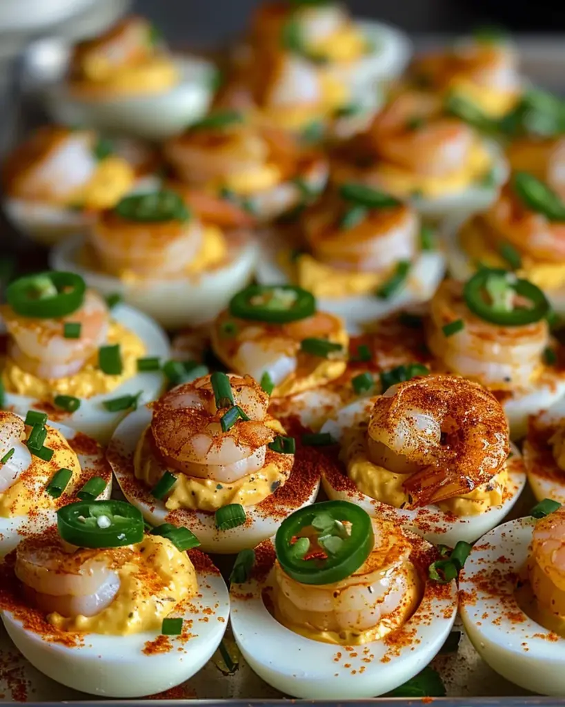 Cajun Shrimp Deviled Eggs