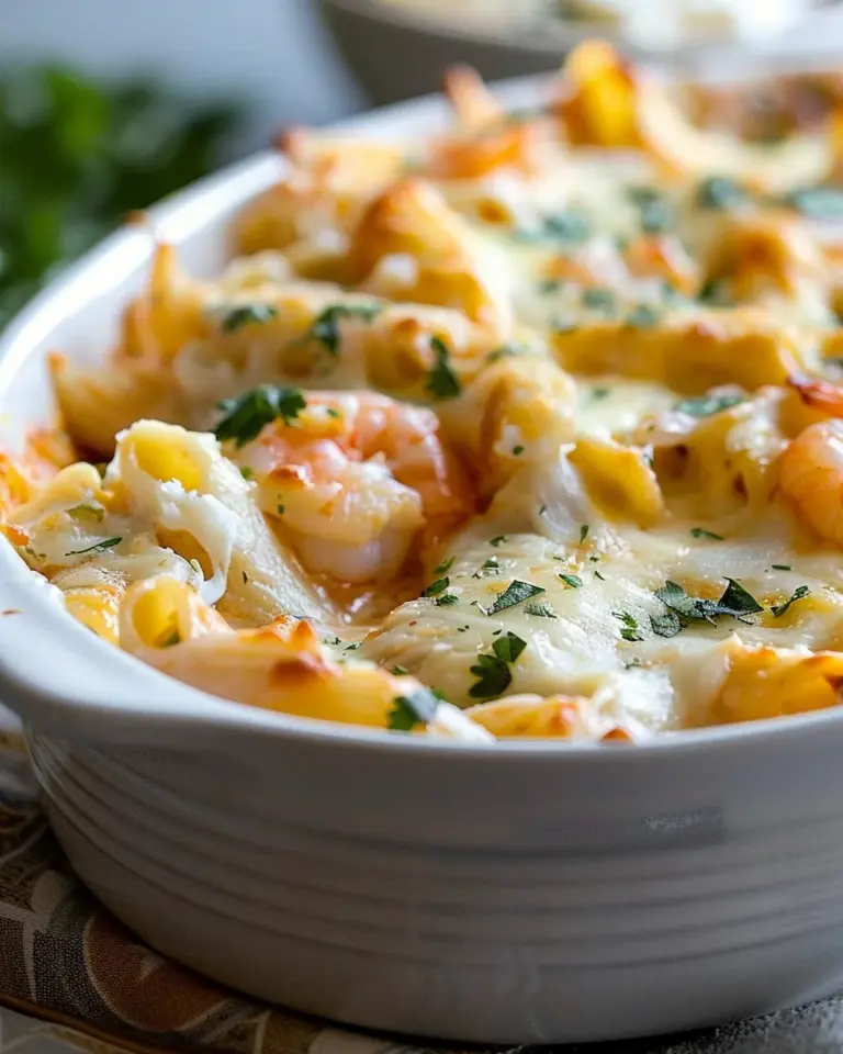 Seafood Enchilada Pasta Bake
