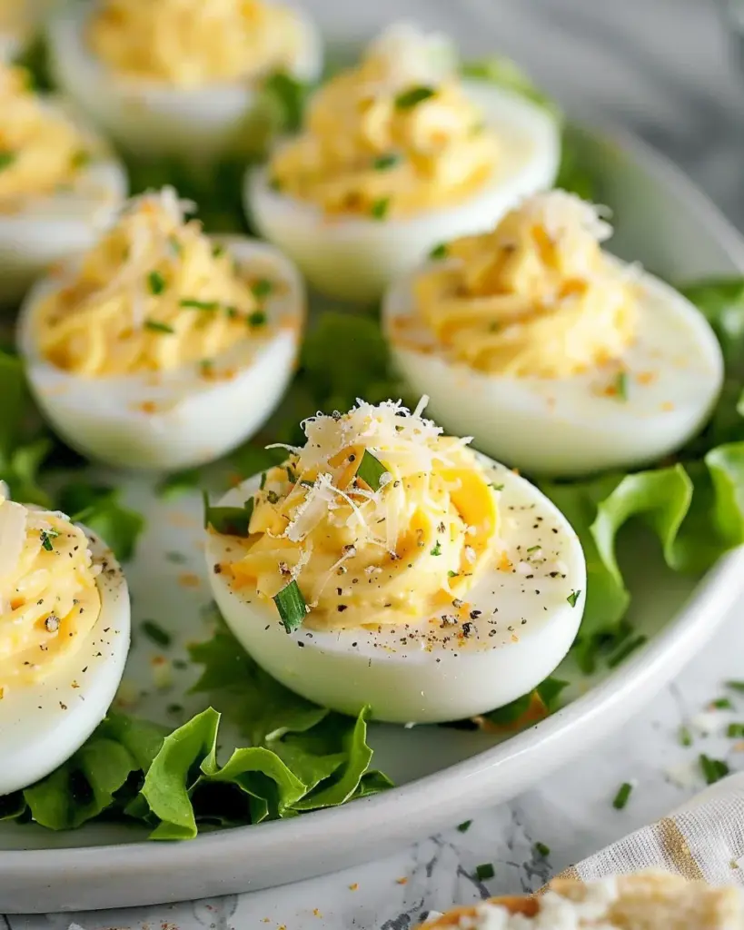 Caesar Deviled Eggs