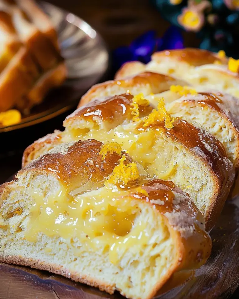 Sweet Cardamom Bread with Honey Orange Butter