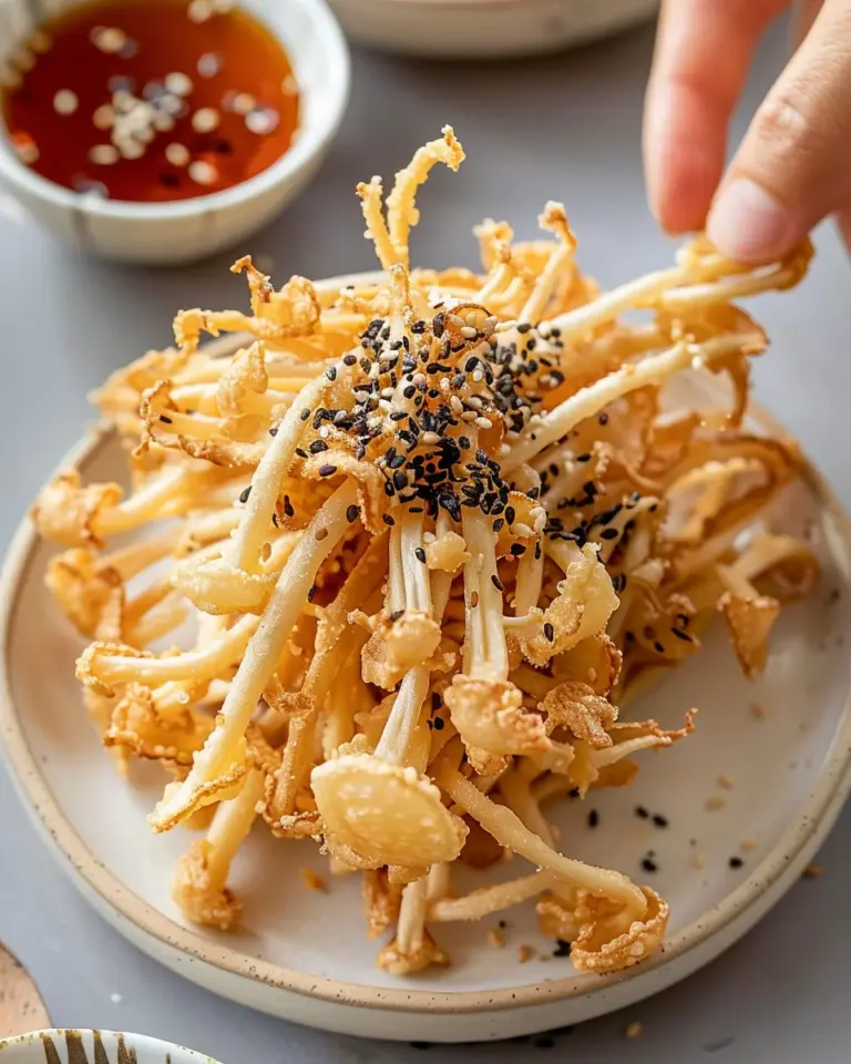Fried Enoki Mushroom