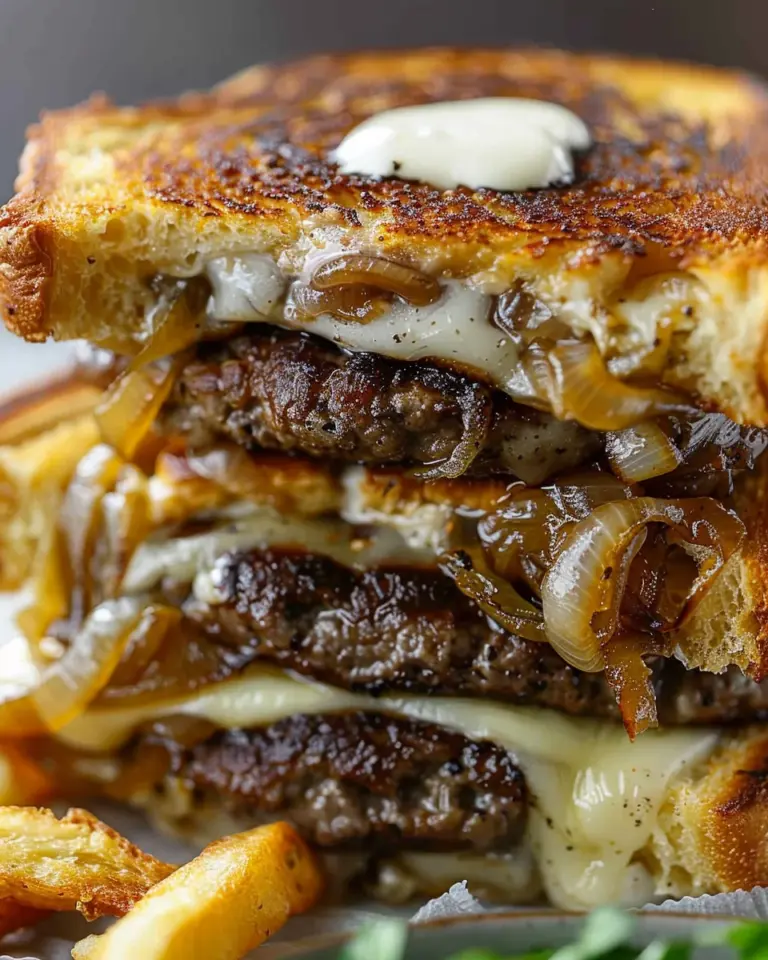French Onion Patty Melt