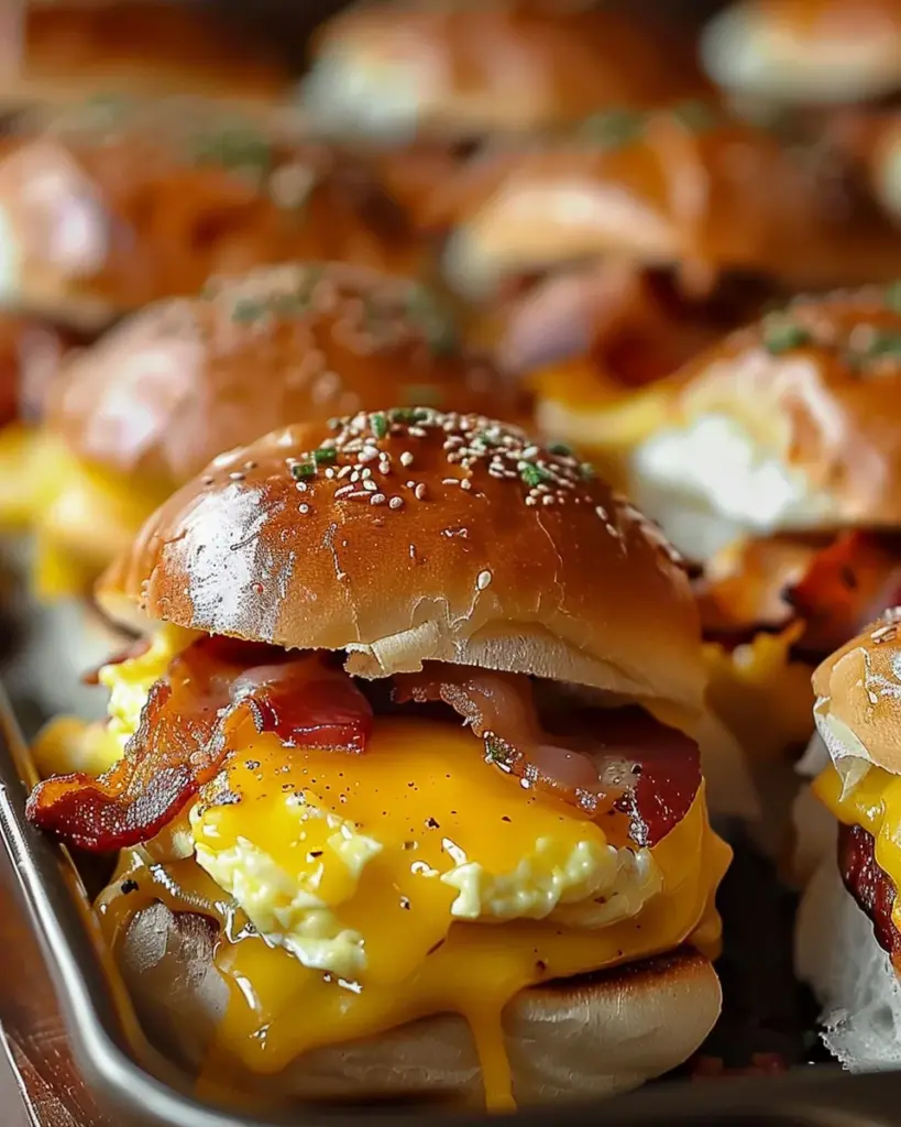 Breakfast Sliders: Bacon, Egg, and Cheese Recipe