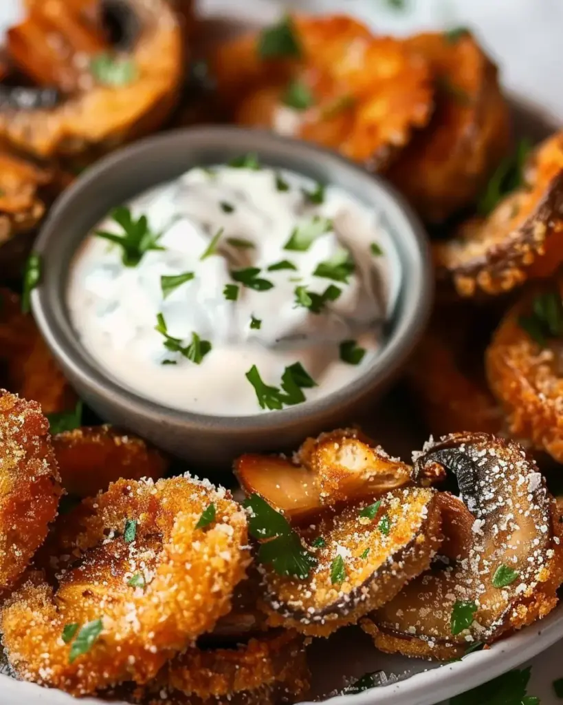 Fried Sliced Mushrooms Ranch