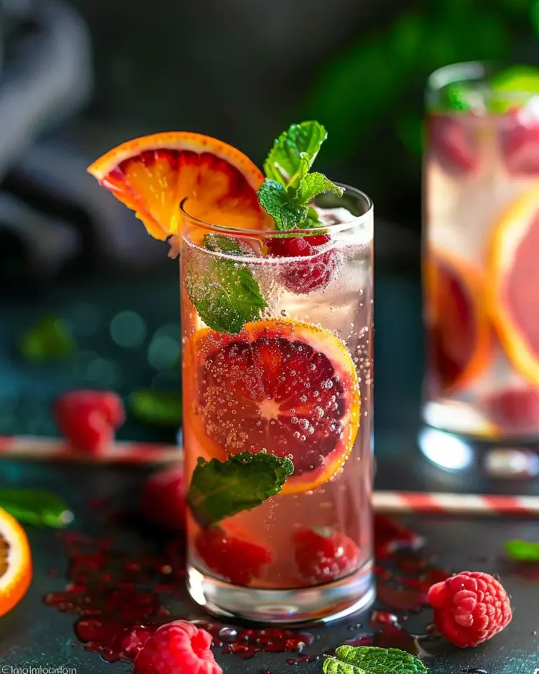 Blood Orange And Raspberry Mojito Recipe