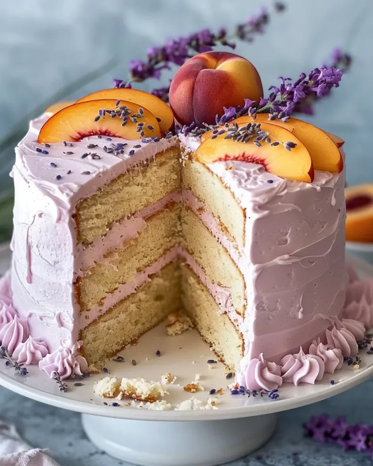 Lavender and Peach Dream Cake