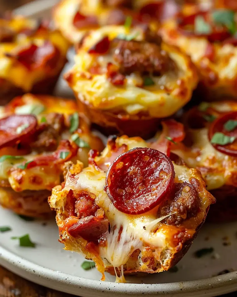 Carnivore Pizza Muffins