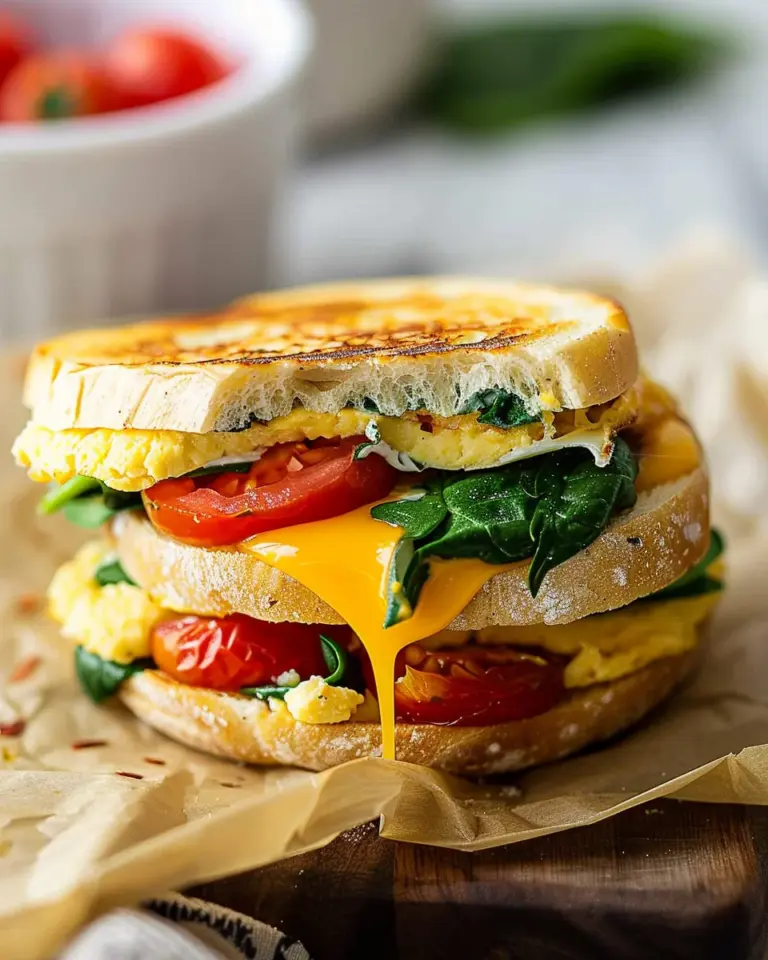 Healthy Breakfast Sandwich (A make-ahead recipe)