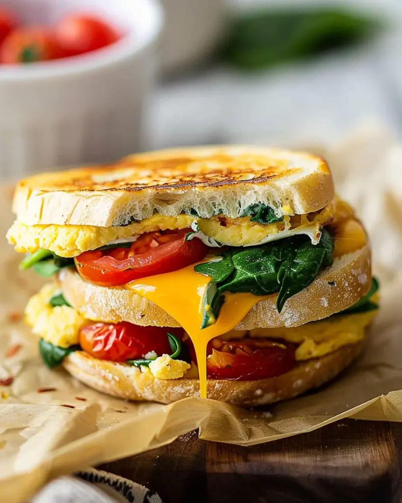 Healthy Breakfast Sandwich (A make-ahead recipe)