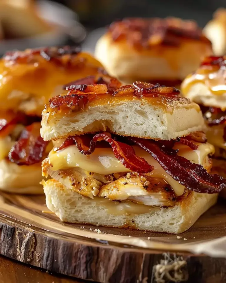 Maple Chicken Bacon Sliders