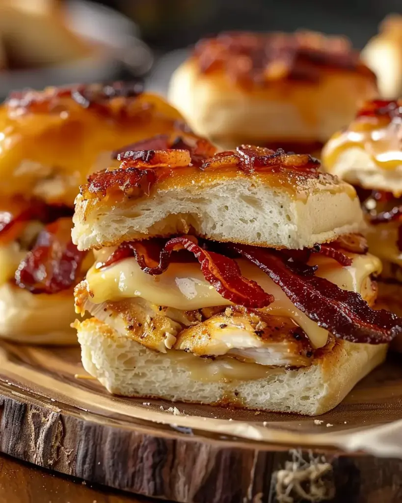 Maple Chicken Bacon Sliders