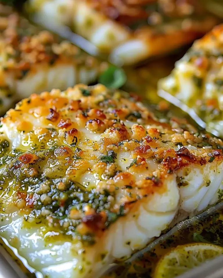 Pesto Parmesan Baked Cod: A Culinary Delight