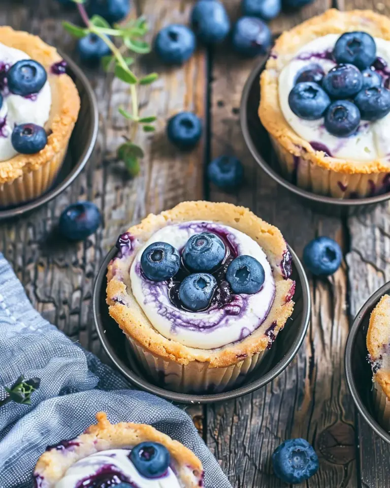 Blueberry Cheesecake Cookie Cups