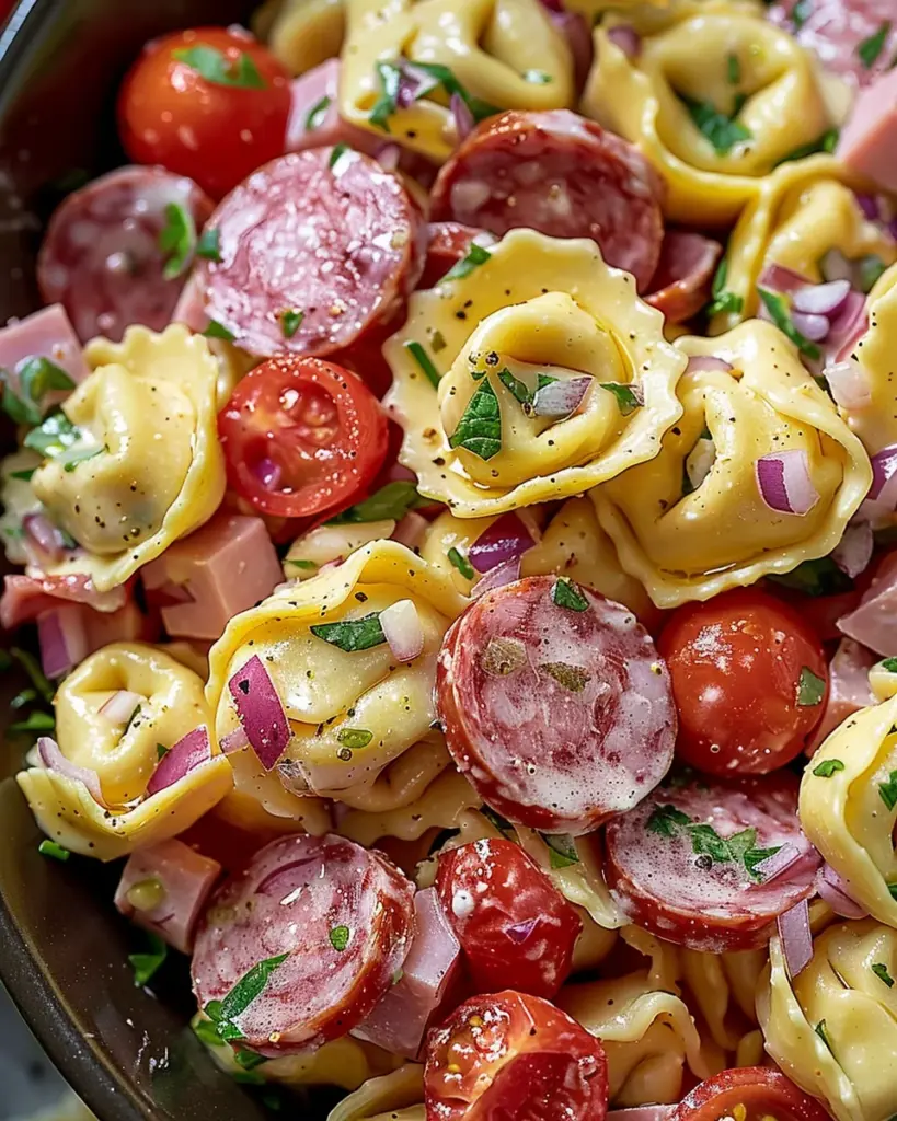 Italian Grinder Tortellini Pasta Salad