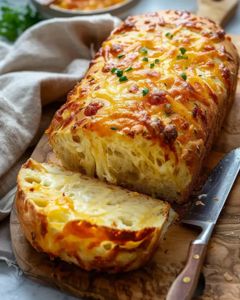 Cheese bread (no knead!) Recipe