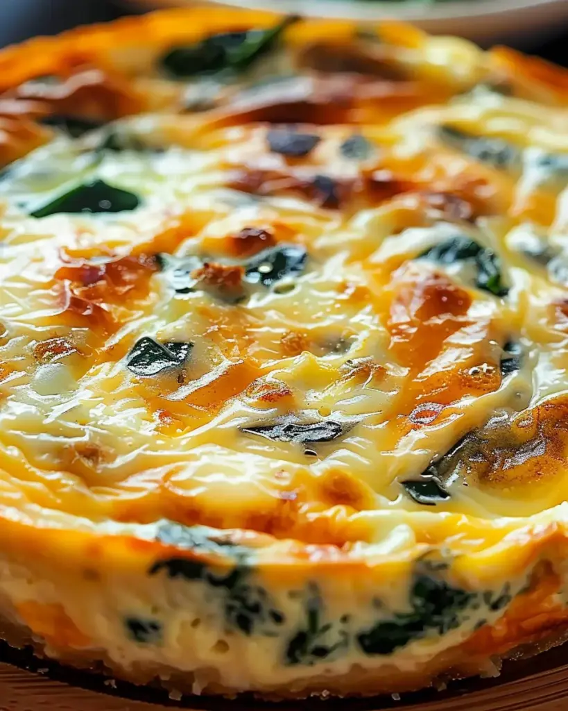 Irresistibly Creamy Cottage Cheese and Spinach Crustless Quiche 6 1 1 17