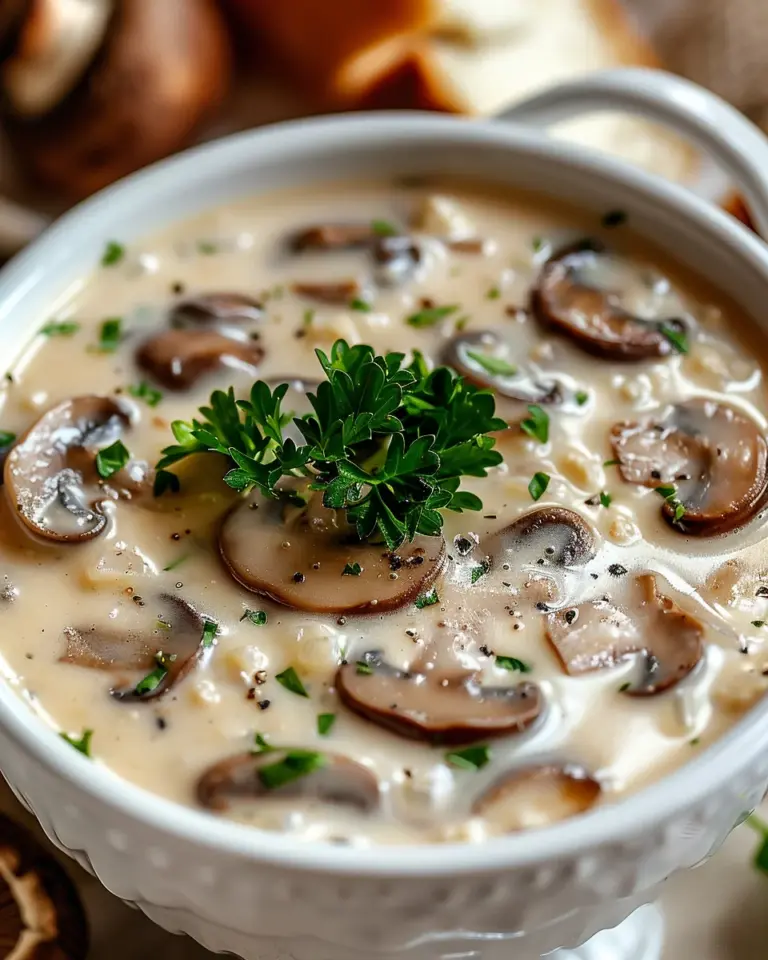 Cottage Cheese Mushroom Soup