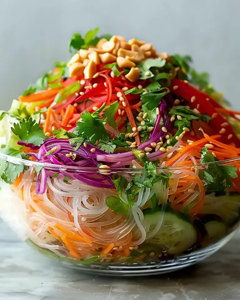 Asian Noodle Salad with Ginger-Lime Dressing Recipe