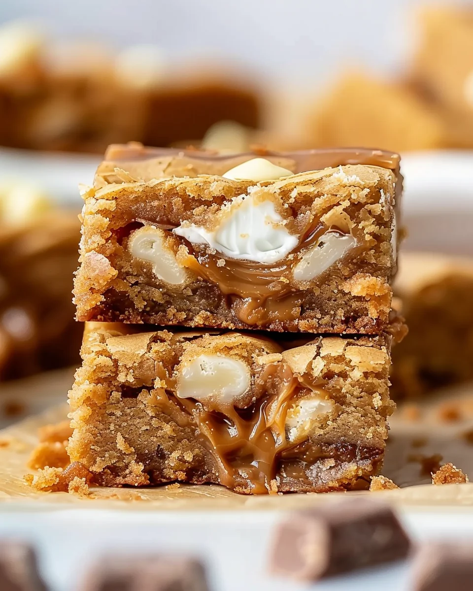 Chewy Biscoff Blondies: 8 Irresistible Steps with Gooey Centers