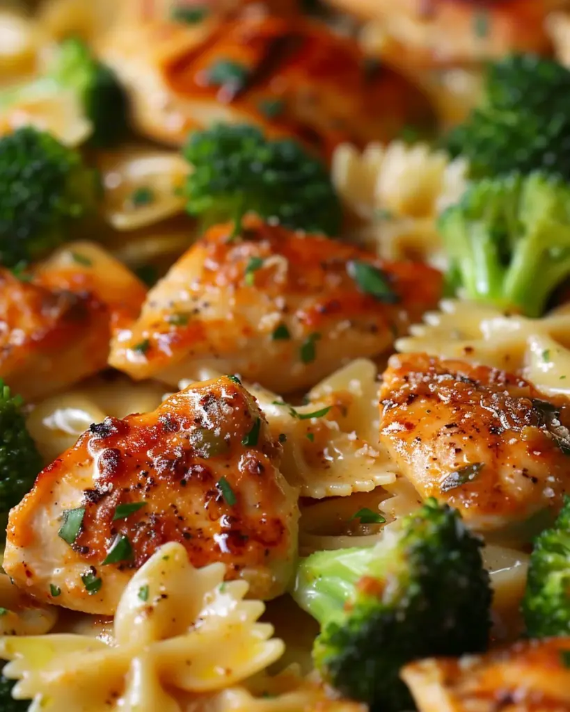 Cowboy Butter Lemon Bowtie Chicken with Broccoli 4 1 2 10