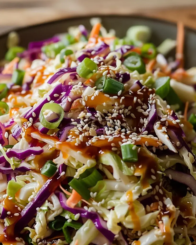 Crunchy Asian Cabbage Slaw with Addictive Sesame Dressing: A Bright, Bold, Irresistible Classic
