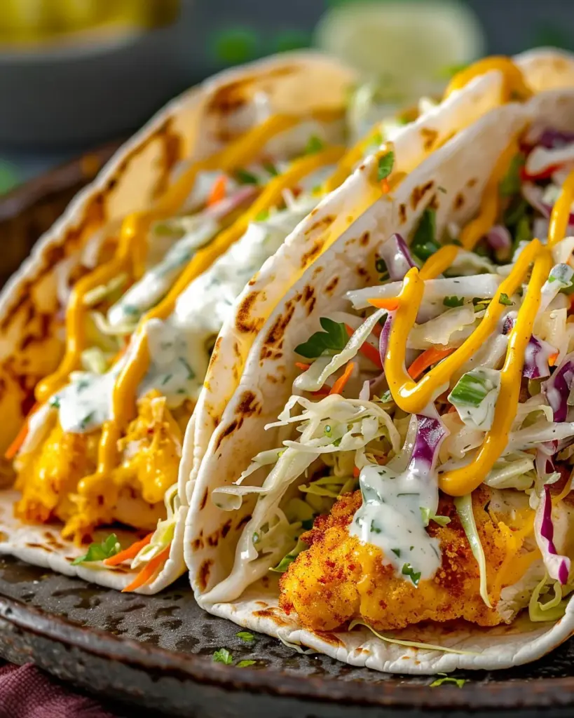Dill Pickle Ranch Smash Chicken Tacos with Crispy Cheese Lace