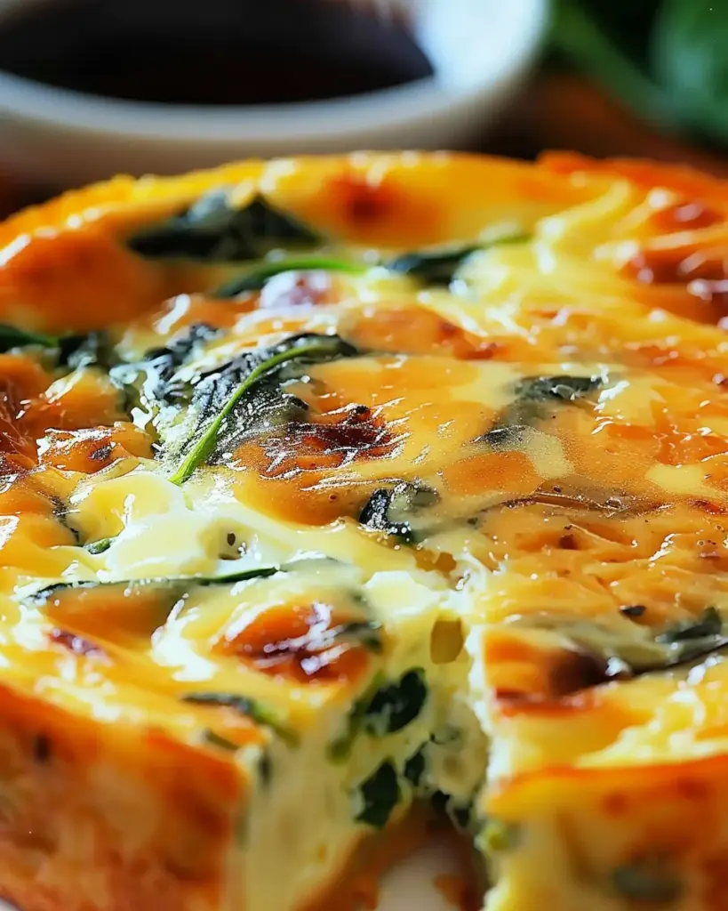 Irresistibly Creamy Cottage Cheese and Spinach Crustless Quiche 5 1 4 4