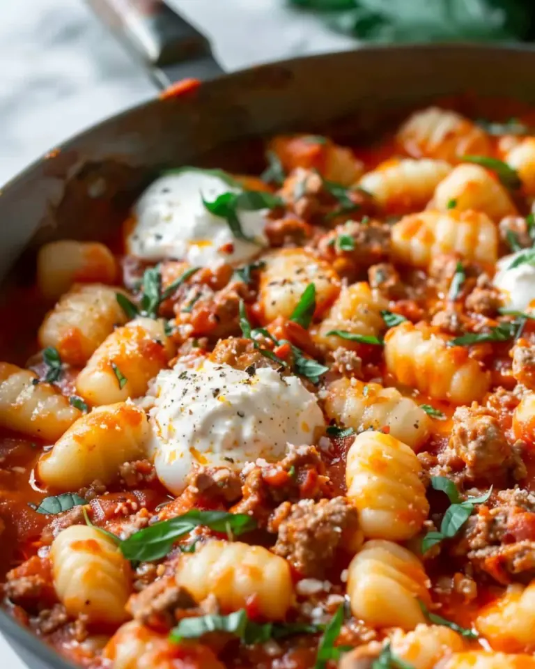 Delicious Ground Turkey Gnocchi Skillet