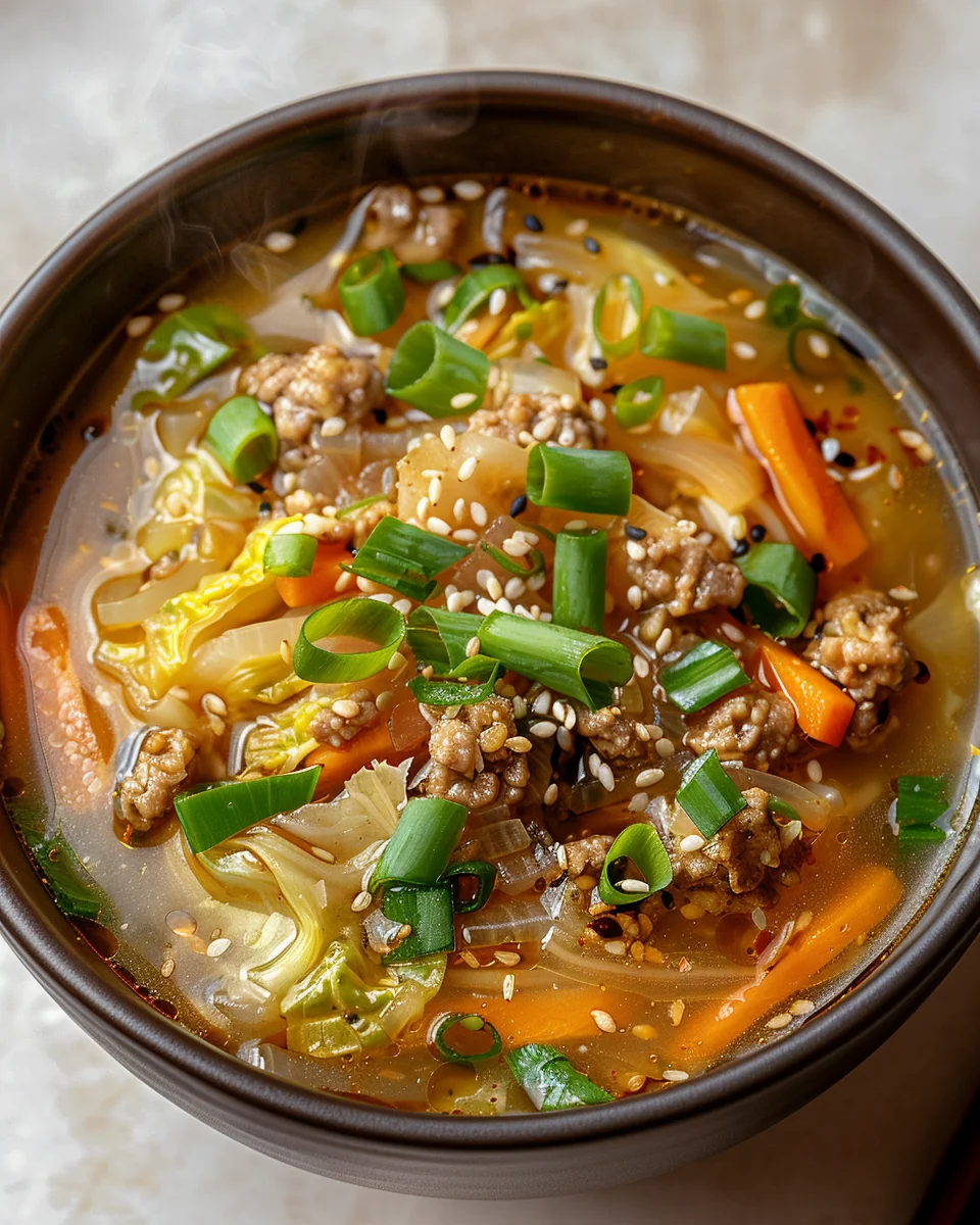 Cozy One-Pot Egg Roll Soup Recipe