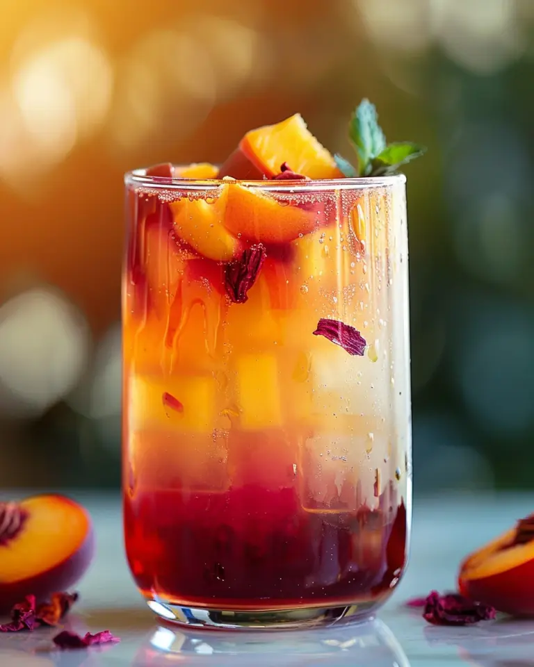 Peach Hibiscus Sunset Tea
