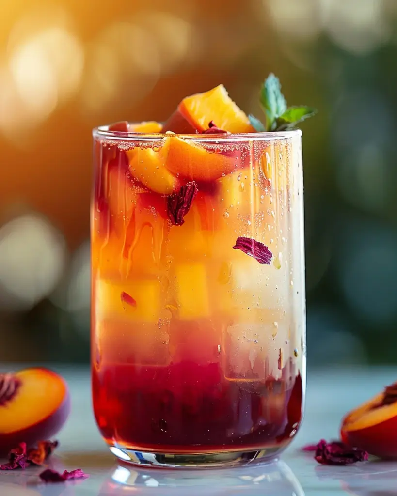 Peach Hibiscus Sunset Tea