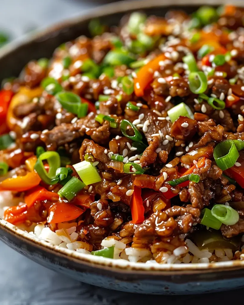 Crispy Chilli Beef Rice