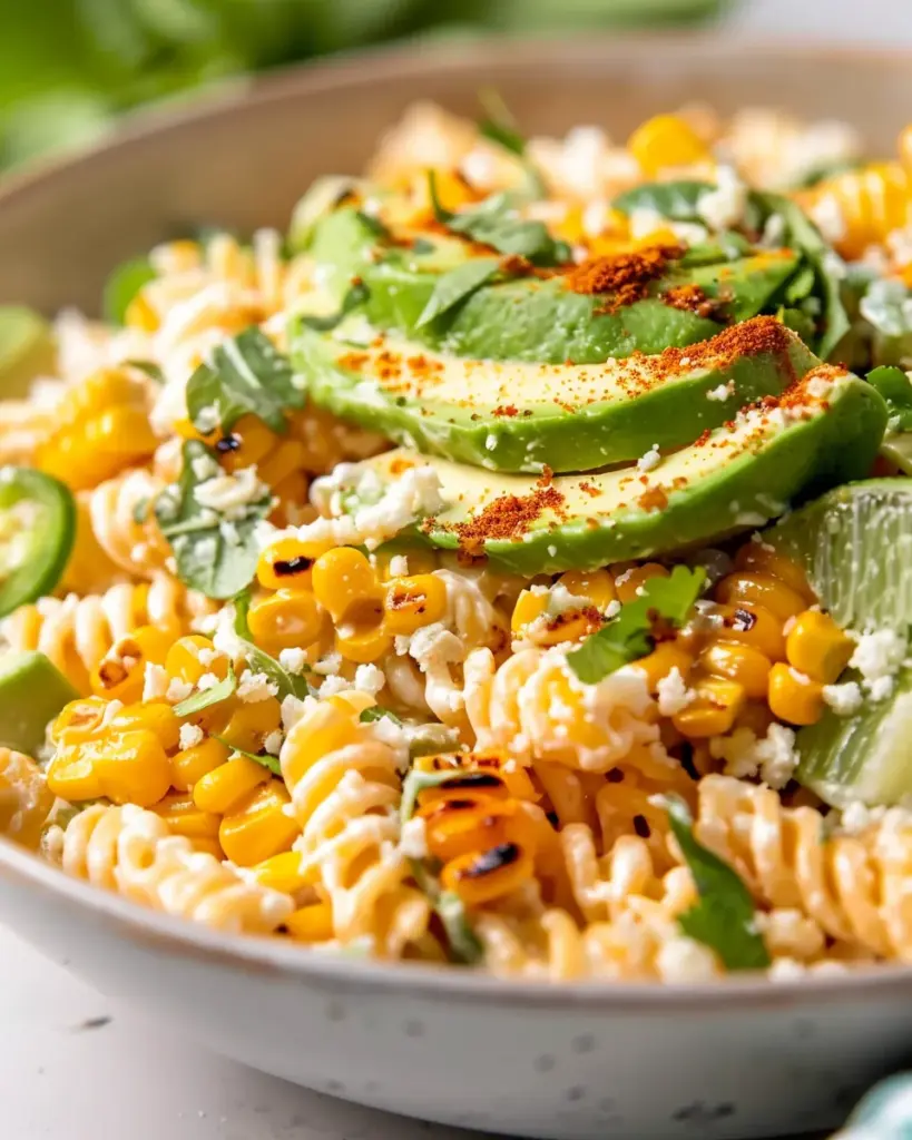 Creamy Street Corn Pasta Salad