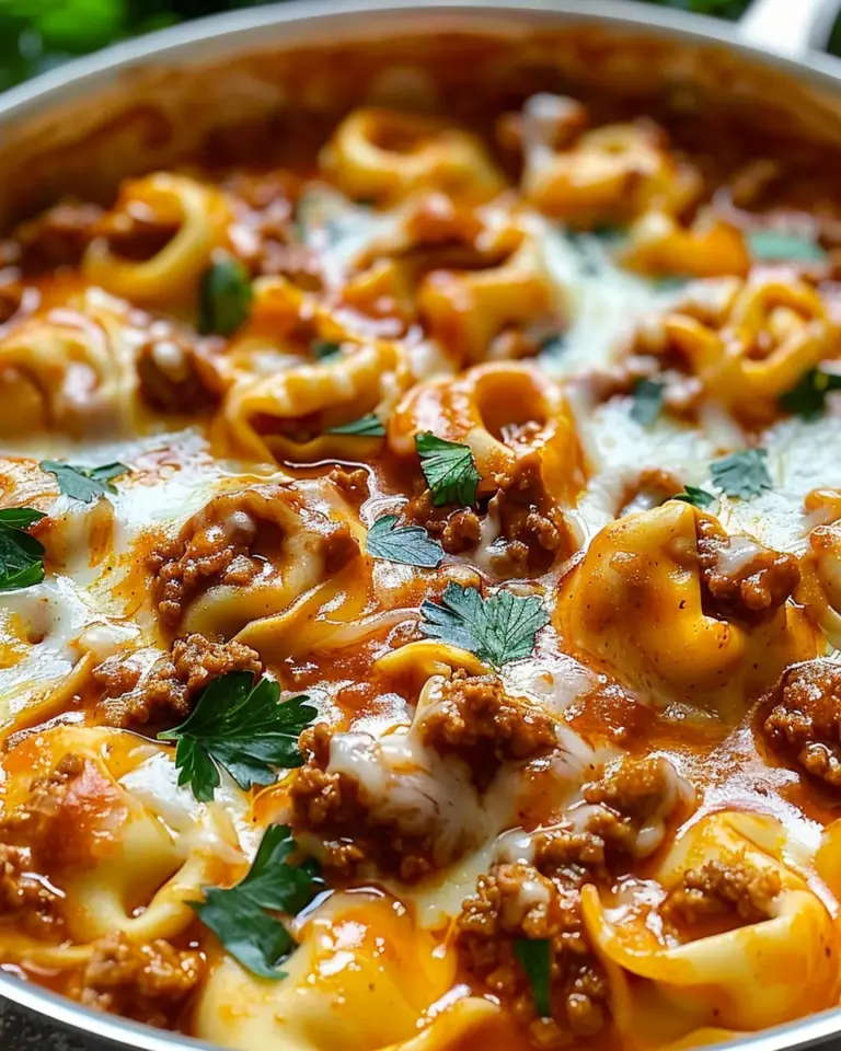 Cheesy Beef Enchilada Tortellini