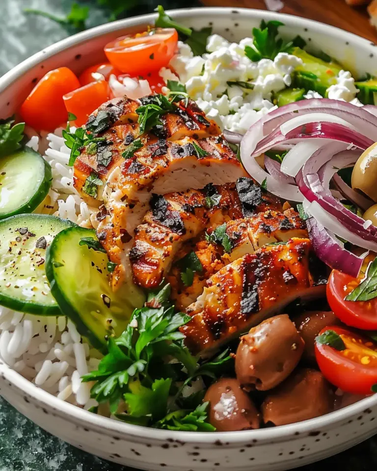 Delicious Greek Chicken Gyro Bowls for Quick Weeknight Dinners