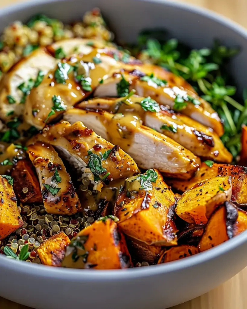 Maple Dijon Chicken & Sweet Potato Bowls That Comfort Your Soul